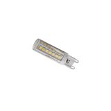 LED ΛΑΜΠΑ SMD ΚΕΡΑΜΙΚΟ G9 5W 230VAC ΔΙΑΦΑΝΗ ΛΕΥΚΟ 4000Κ