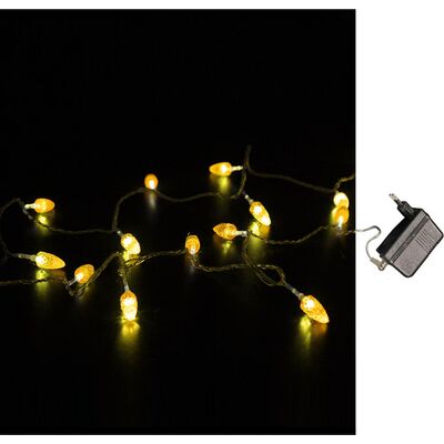 Orange Acrylic chain corn with 100led amber white 24V clear cable ,with transformer 230V