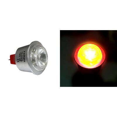 LED ΛΑΜΠΑ ΙΣΧΥΟΣ MR11 1W 12VAC/DC 30° ΚΟΚΚΙΝΟ