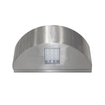 Wall mounted Aluminum 2side semicircle lighting fitting 7005 40led IP54 satin black body blue