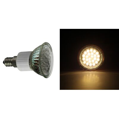 Led Lamp Dichroic E14 24LED 230V 1,4W Warm White