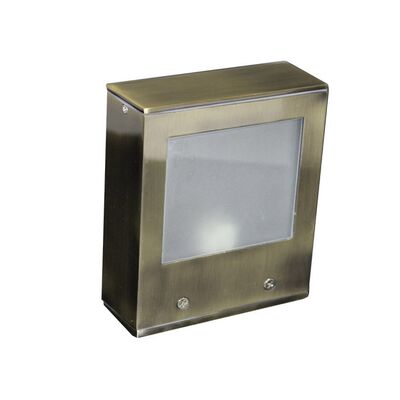 Wall mounted Aluminum 2side Square lighting fitting 9101-2A G9 IP54 antique brass body