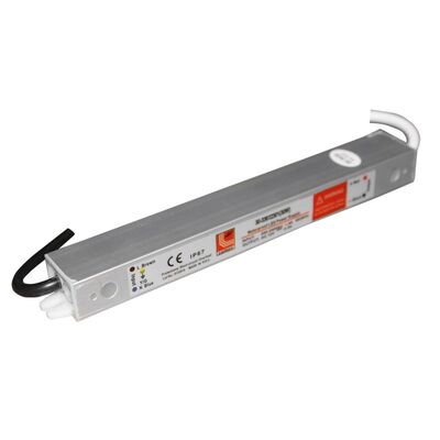 Aluminum power supply for led strips 240V/24VDC 30W IP67