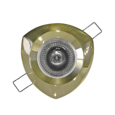Recessed Spot light triangle (3719) Aluminum MR16 golden BP