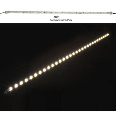 ΜΠΑΡΑ LED ΜΙΝΙ ΑΛΟΥΜΙΝΙΟΥ 50cm 12VDC 2.5W 30LED ΘΕΡΜΟ IP65