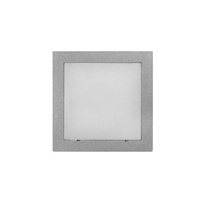 Wall mounted Lighting Fitting Square 9733 IP54 16Led 230V grey frame cool White