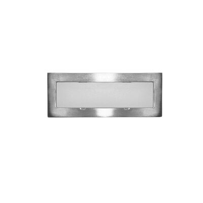 Wall mounted Lighting Fitting Rectangular mini 9736 IP54 10Led 230V satin frame Cool White