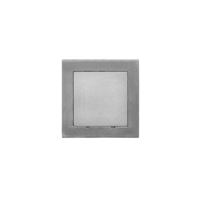 Wall mounted Lighting Fitting Square mini 9734 IP54 9Led 230V satine frame blue