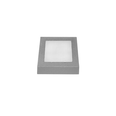 Wall mounted Lighting Fitting Square mini 9734 IP54 9Led 230V grey frame blue