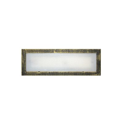 Wall mounted Lighting Fitting Rectangular 9737 IP54 21Led 230V golden black frame Warm White