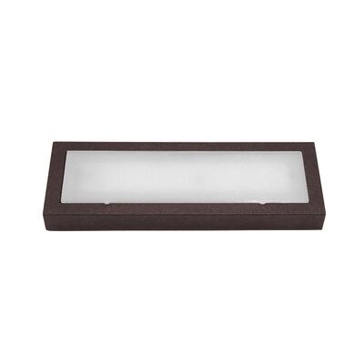 Wall mounted Lighting Fitting Rectangular 9737 IP54 21Led 230V grained rust frame Cool White