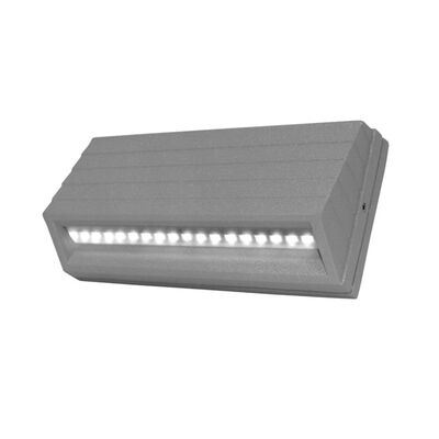 Wall mounted Passegeway Lighting fitting new 90951 230V 18Led smd grey body cool white