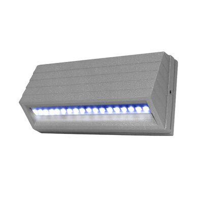 Wall mounted Passegeway Lighting fitting new 90951 230V 18Led smd grey body blue