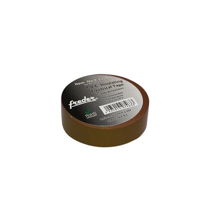 PVC tape flame resistant 0.13x19x20y brown