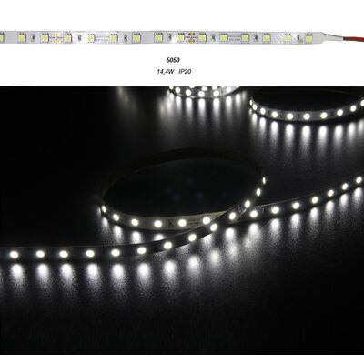 ΤΑΙΝΙΑ LED SUPERBRIGHT 5m 24VDC 14.4W/m 60LED/m 6500K IP20