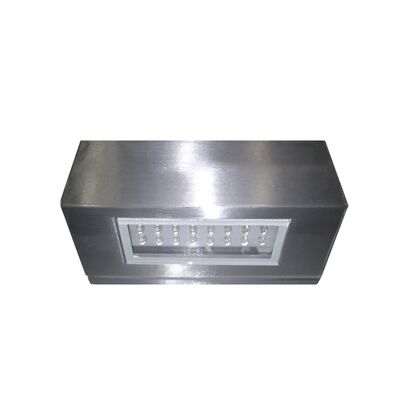 Wall mounted Aluminum 1side Rectangular lighting fitting 7059 24Led IP54 satin body warm white