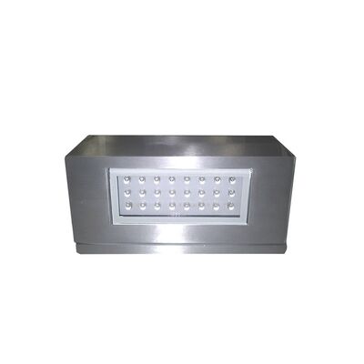 Wall mounted Aluminum 1side Rectangular lighting fitting 7059 24Led IP54 satin body cool white