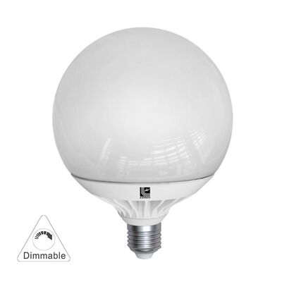 LED ΛΑΜΠΑ GLOBE Φ125 ΑΛΟΥΜΙΝΙΟ E27 15W ΝΤΙΜΑΡΙΖΟΜΕΝΟ ΨΥΧΡΟ