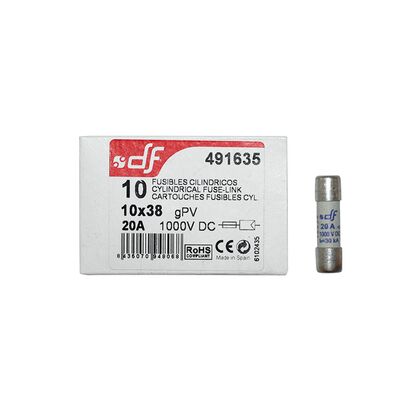 ΦΥΣΙΓΓΙΑ ΚΥΛΙΝΔΡΙΚΑ 10x38mm 20Α 1000VDC gR DF