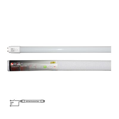 LED ΛΑΜΠΑ ΓΥΑΛΙΝΗ T8 150cm 24W 230V ΜΟΝΗΣ ΤΡΟΦΟΔΟΣΙΑΣ ΨΥΧΡΟ