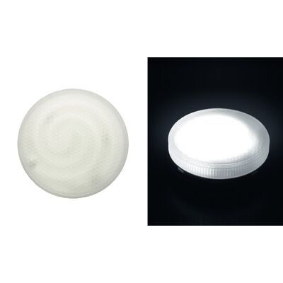 Energy saving lamp GX53 glass cover 240V 9W 6400K