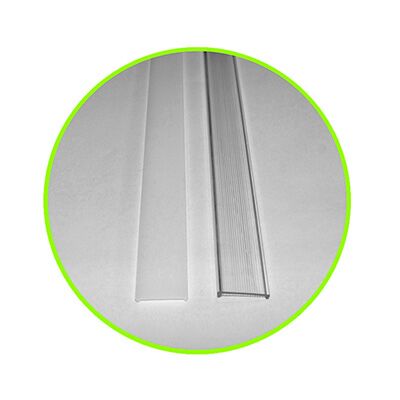 Cover diffusor 1m for oval walll mounted aluminium led profile wide 30-0530
