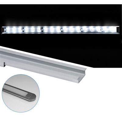 Aluminum Profile 1m wall fitted for led strips max W:11mm L:1m W:21.2mm  H:5.6mm