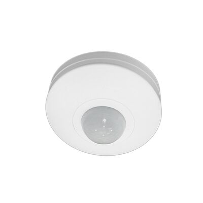 Ceiling mounted Infrared Motion Sensor 360° 5A 230V D88mm white