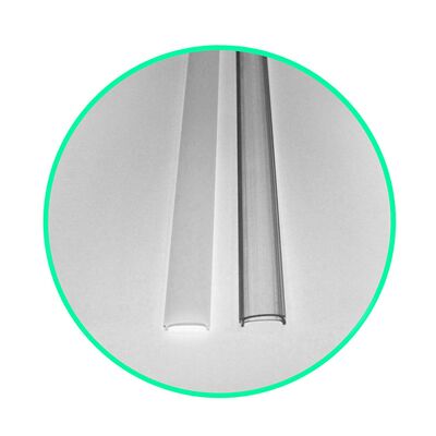 Cover diffusor 1m for aluminum led profile L type 30-0570