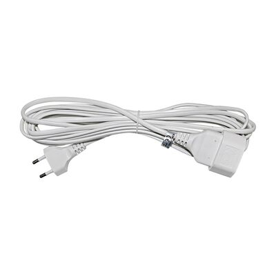 Cable extension 5m white (oval shape 2x0.75mm²)