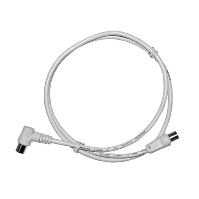 TV cable male to female (right angled) 5m white