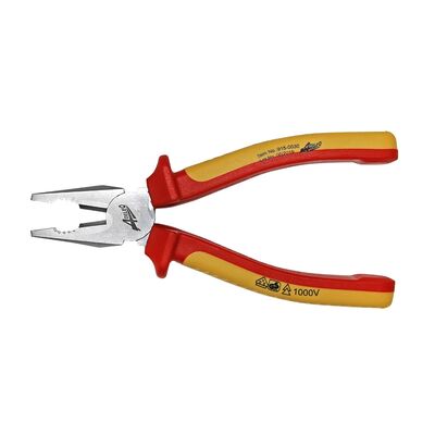 Plier VDE 1000V yellow-red handle 180mm