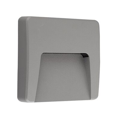 LED LUMINAIRY PC INDIRECT LIGHTING SQUARE 3W 3000K IP65 GREY