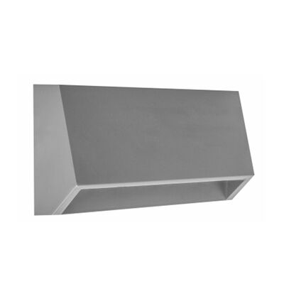 LED LUMINAIRY PC WALL INDIRECT LIGHTING CURVED RECTANGLE 3W 3000K IP65 GREY