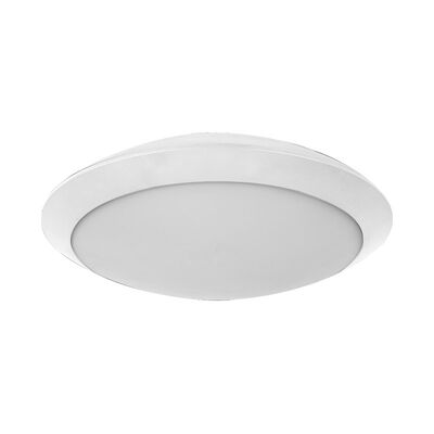 ΠΛΑΦΟΝΙΕΡΑ PC ΣΤΡΟΓΓΥΛΗ Φ300mm 2 ΝΤΟΥΙ Ε27 IP65 ΛΕΥΚΗ