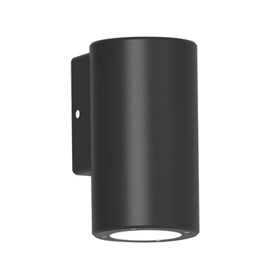 Wall mounted Plastic cylindlical Spot lighting fitting GU10 IP54 graphite