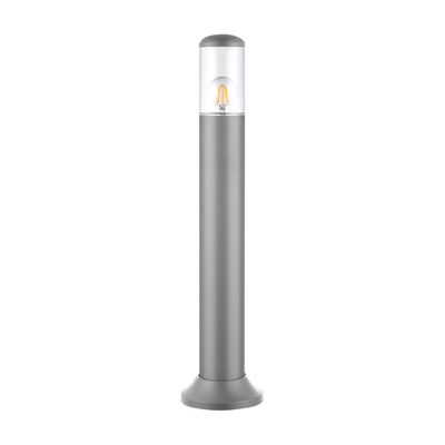 PILLAR FIXTURE PC CYLINDRICAL D:91MM H70CM E27 IP54 GREY