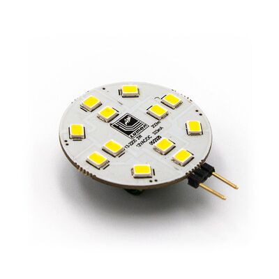 Led SMD G4 Round 12VAC/DC 2W 120° Cool White