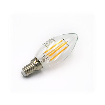 LED ΛΑΜΠΑ COG ΚΕΡΑΚΙ ΔΙΑΦΑΝΟ Ε14 4W 230V ΘΕΡΜΟ