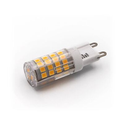 LED ΛΑΜΠΑ SMD ΚΕΡΑΜΙΚΟ G9 4W 230VAC ΔΙΑΦΑΝΗ ΘΕΡΜΟ 3000Κ