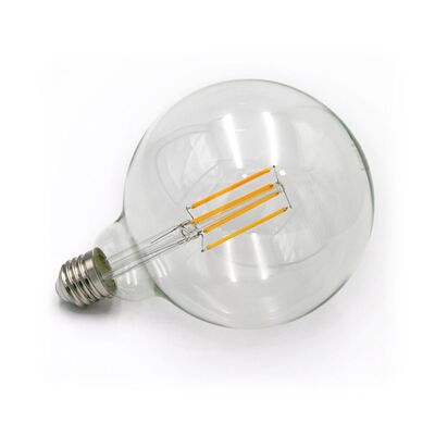 Led COG E27 Clear G125 230V 8W Dimmable Warm White