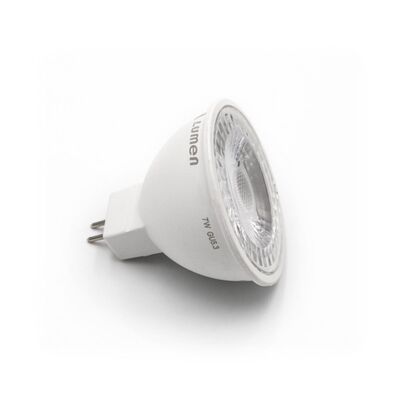 LED ΛΑΜΠΑ MR16 7W 12VAC/DC 38° ΘΕΡΜΟ 3000Κ