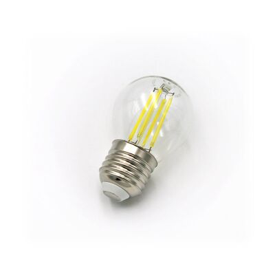 LED ΛΑΜΠΑ COG ΣΦΑΙΡΙΚΟ ΔΙΑΦΑΝΟ Ε27 4W 230V ΘΕΡΜΟ