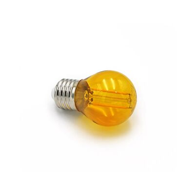 LED ΛΑΜΠΑ COG ΣΦΑΙΡΙΚΟ Ε27 2W 230V ΠΟΡΤΟΚΑΛΙ