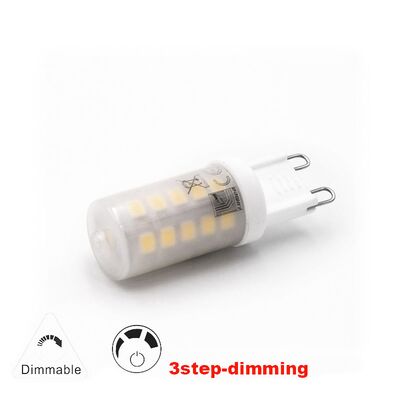 LED ΛΑΜΠΑ SMD ΚΕΡΑΜΙΚΟ G9 3.5W ΜΑΤ ΝΤΙΜΑΡ.3 ΕΠΙΠΕΔΩΝ ΛΕΥΚΟ