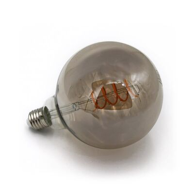 LED ΛΑΜΠΑ COG SPIRAL GLOBE Φ125 SMOKY Ε27 6W ΝΤΙΜΑΡΙΖ.ΘΕΡΜΟ