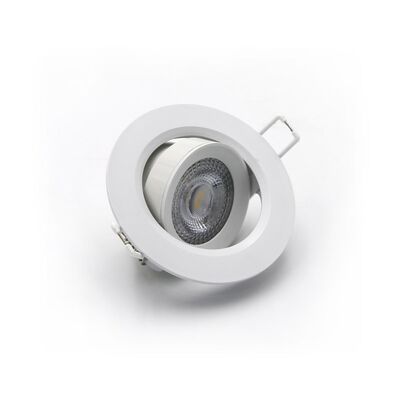 Led Down Light 5W Round Slim Type 3000K 38° White D90