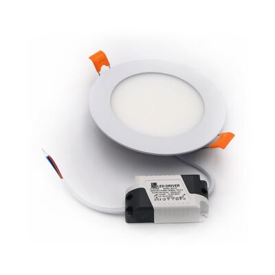 Led Down Light 6W Round Slim Type 6300K 120° White D120