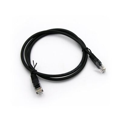 Patch Cord UTP Cat5e CU 4x2x7*0.16mm black 1m PRO