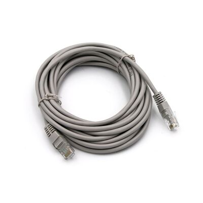 ΚΑΛΩΔΙΟ UTP Cat5e ΧΑΛΚΟΥ(CU) 4x2x7*0.16mm 5m PRO ΓΚΡΙ